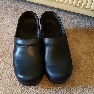 Dansko blue clogs